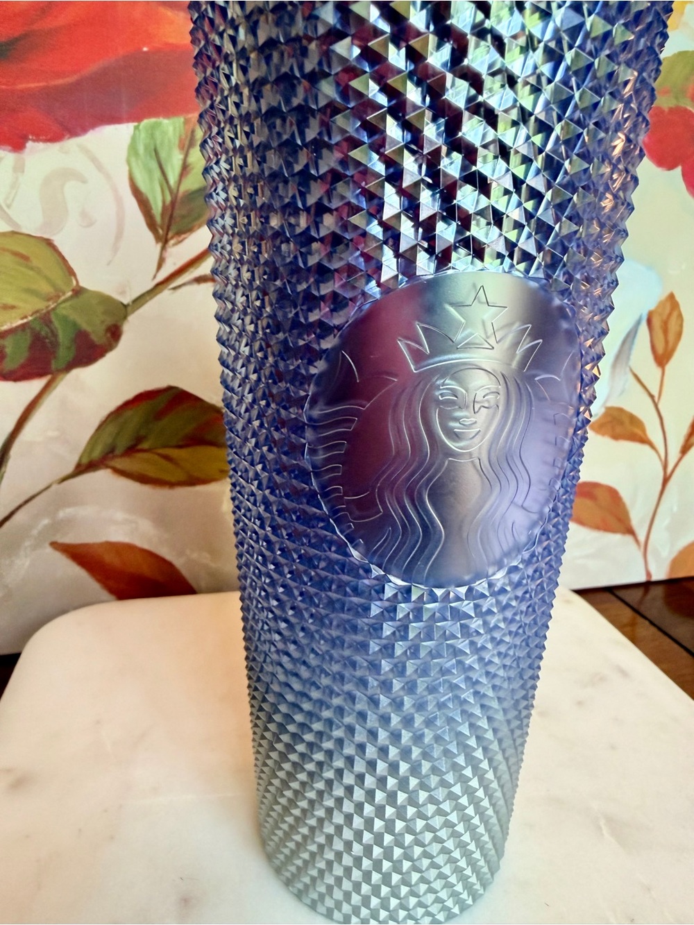 Starbucks Holiday 2023 Icicle Blue & Silver Tumbler w/an Ombre Gradient Design - Picture 6 of 12